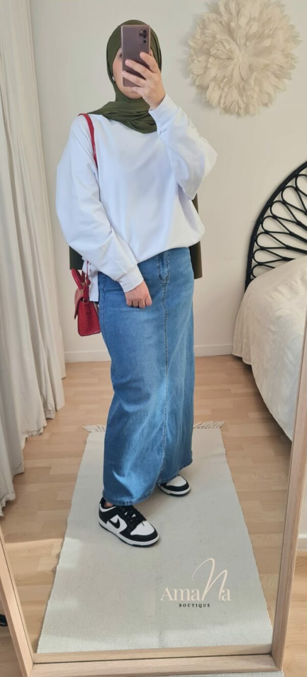 JUPE JEANS Bleu – Image 4