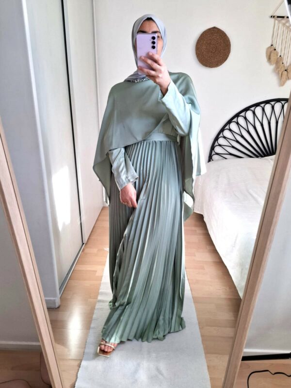 Robe AMBRE vert d'eau