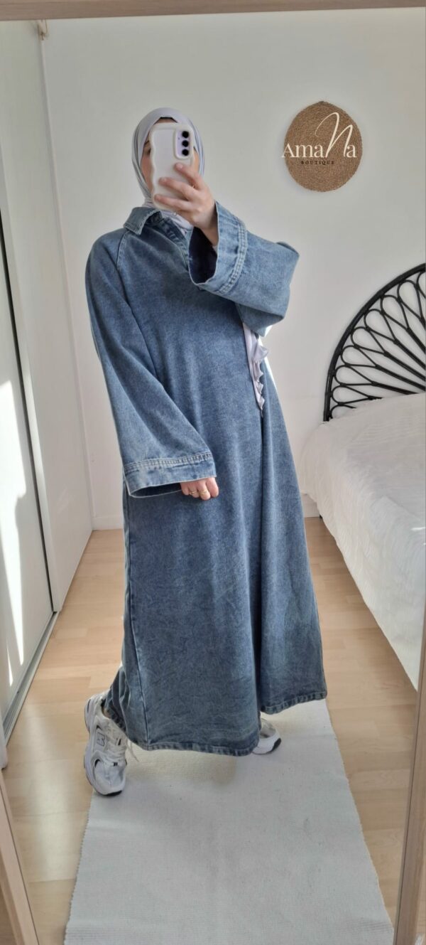 Robe JEANS bleu délavé – Image 2