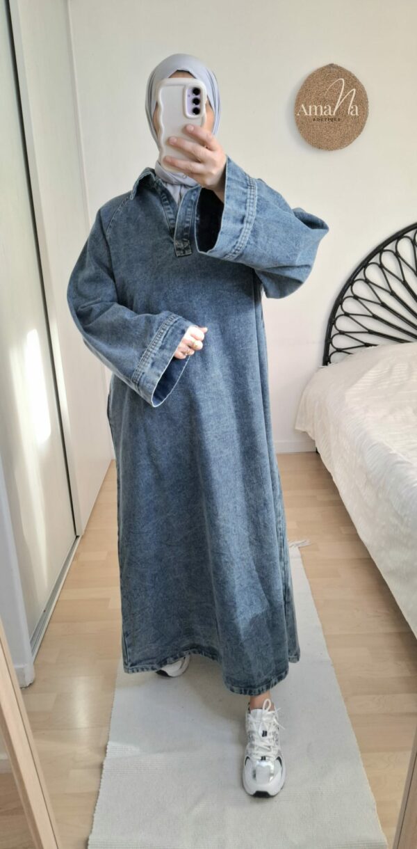 Robe JEANS bleu délavé – Image 4