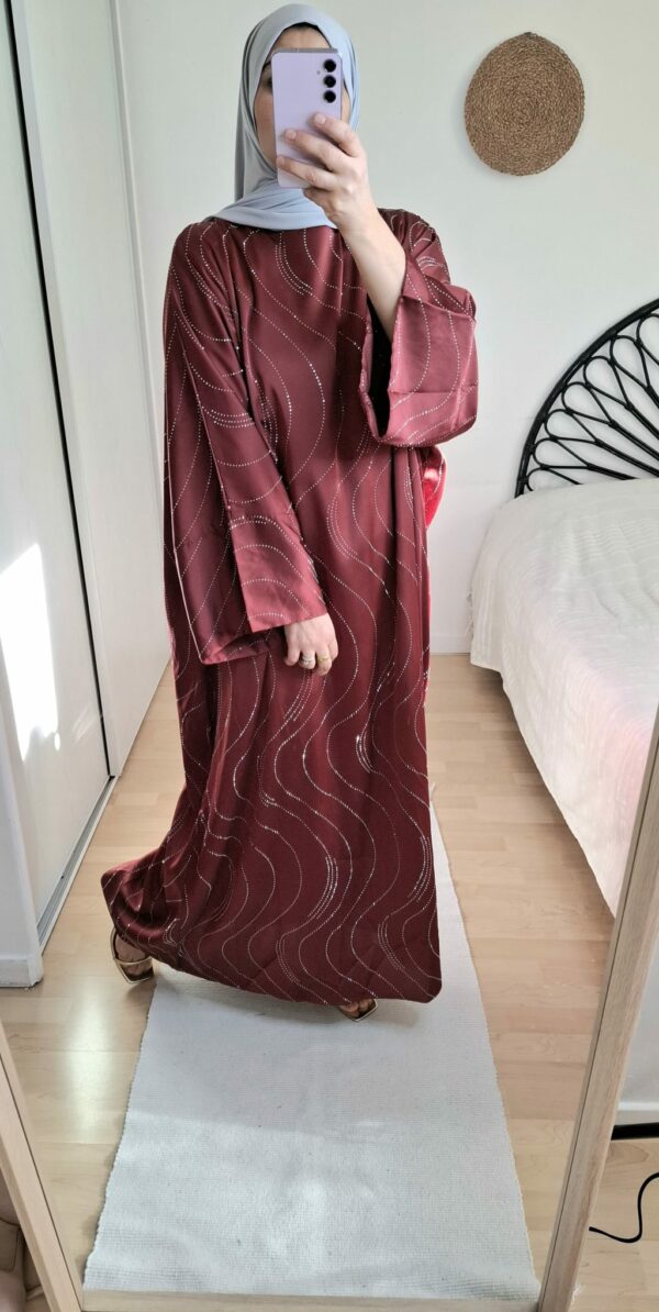 Robe SAFIA bordeaux – Image 2