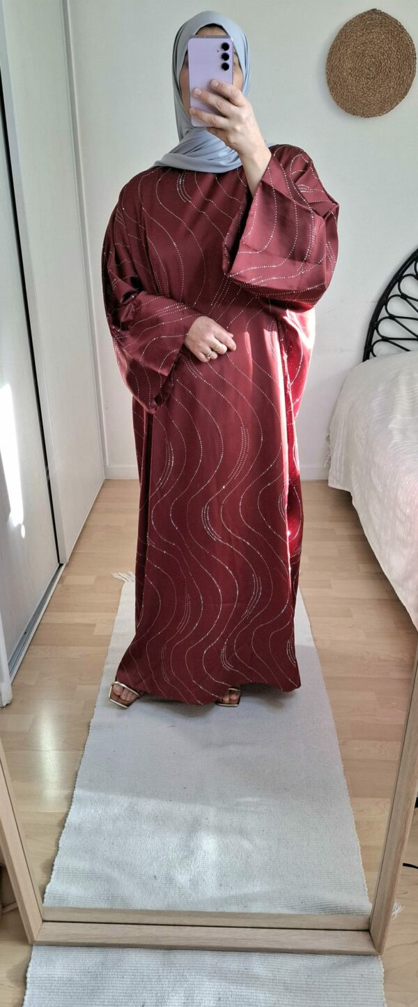 Robe SAFIA bordeaux – Image 4